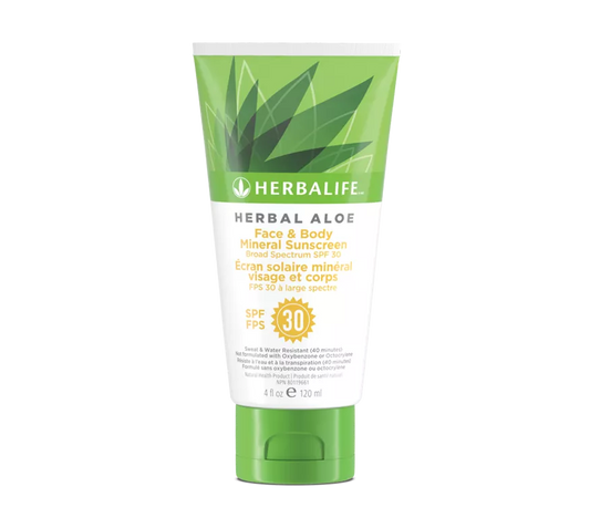 Herbal Aloe Face & Body Mineral Sunscreen Broad Spectrum SPF 30